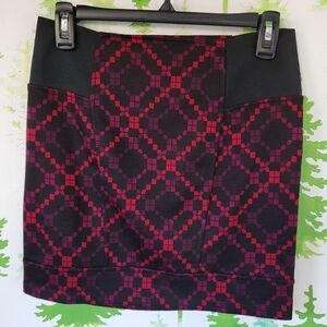 Free People Disco Print Stretch Mini Skirt.